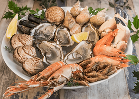 Traiteur fruits de mer repas assis Marseille