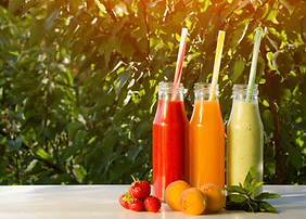 Jus de fruits frais en bouteille