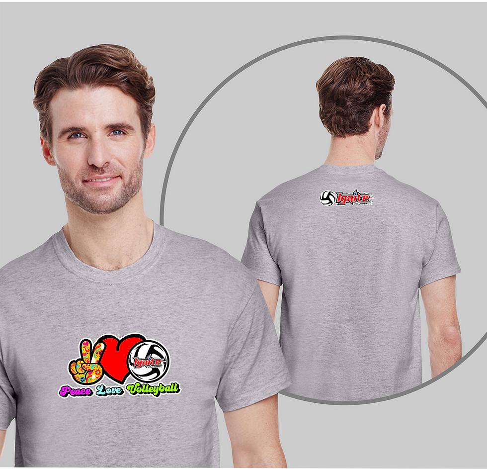 Thumbnail: Peace, Love, Volleyball T-Shirt