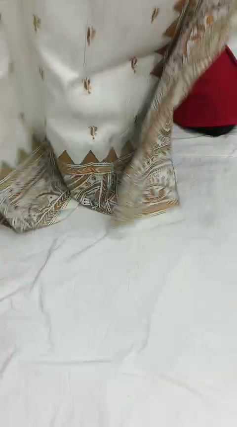 Thumbnail: Kantha Stitch Saree on Bangalore Silk #0602517