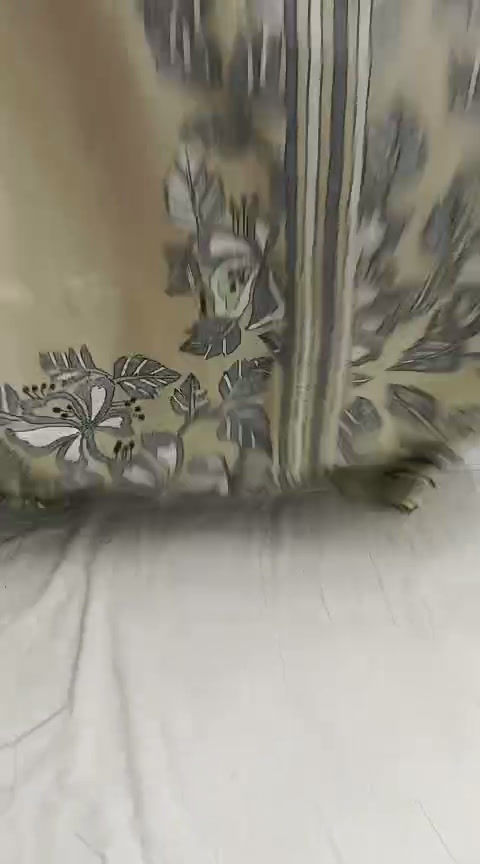 Thumbnail: Kantha Stitch Saree on Tussar Silk #200282