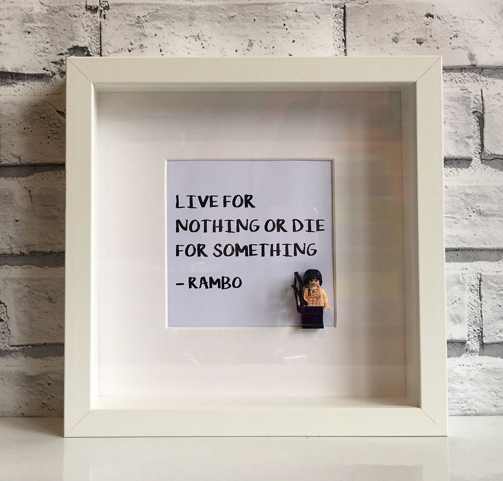 Rambo Minifigure Frame