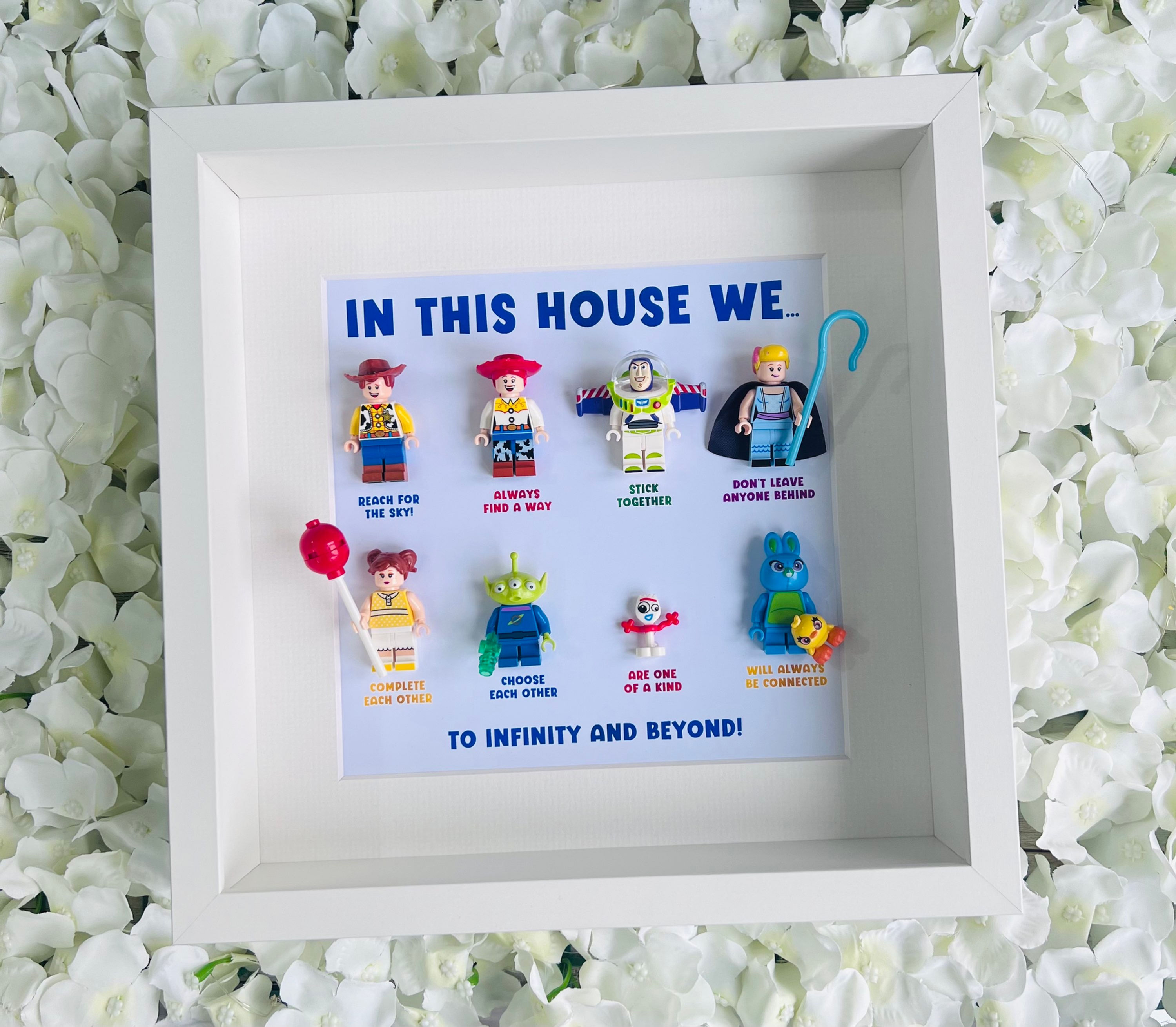 Toy Story “In This House We” Minifigures Frame