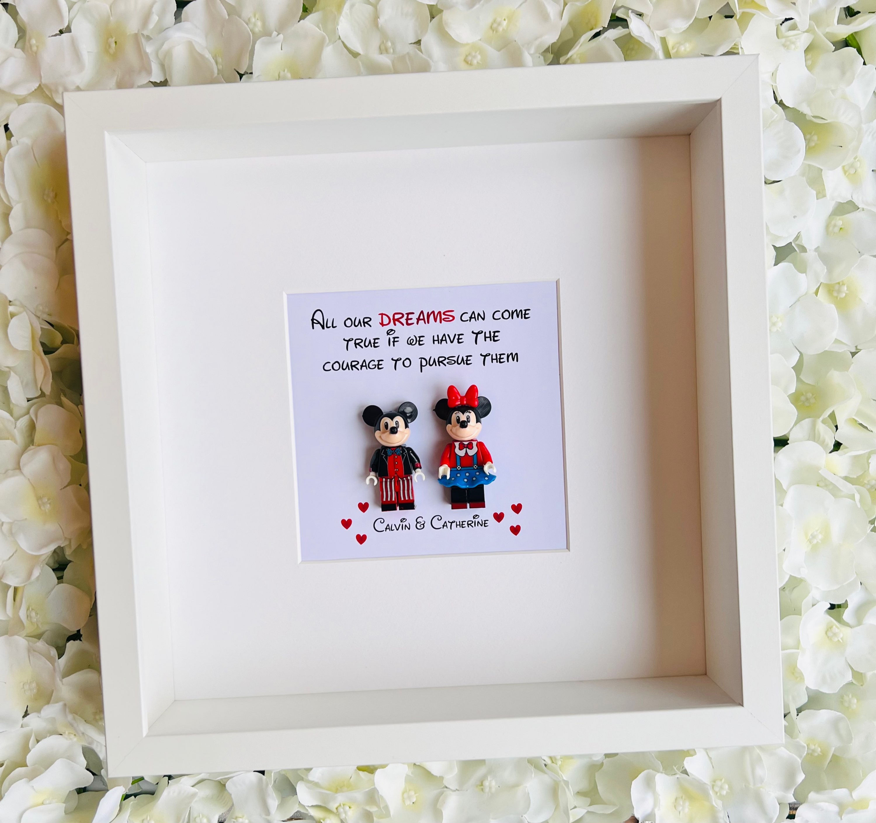Mickey and Minnie Mouse Disney Minifigures Frame
