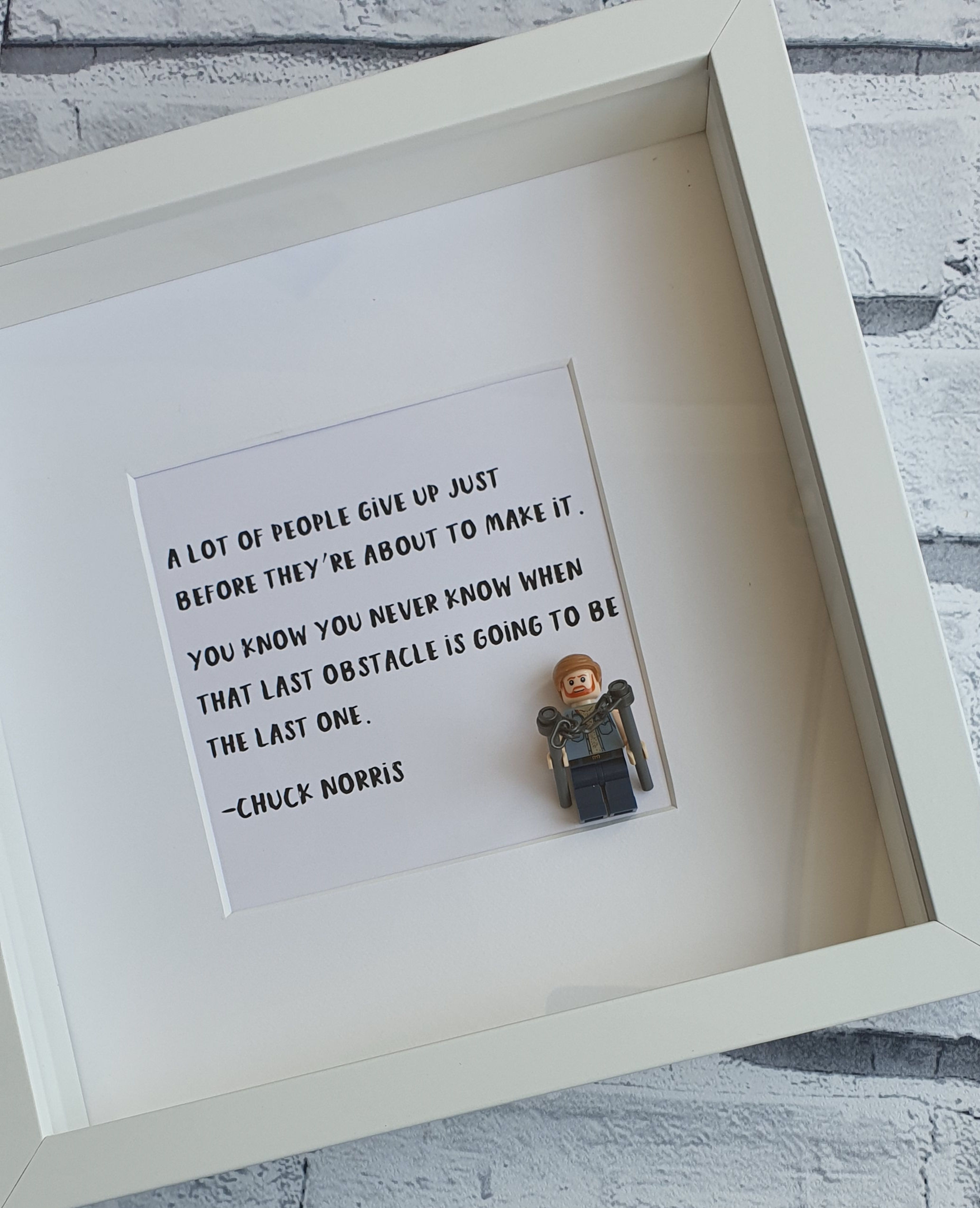 Chuck Norris Minifigure Frame
