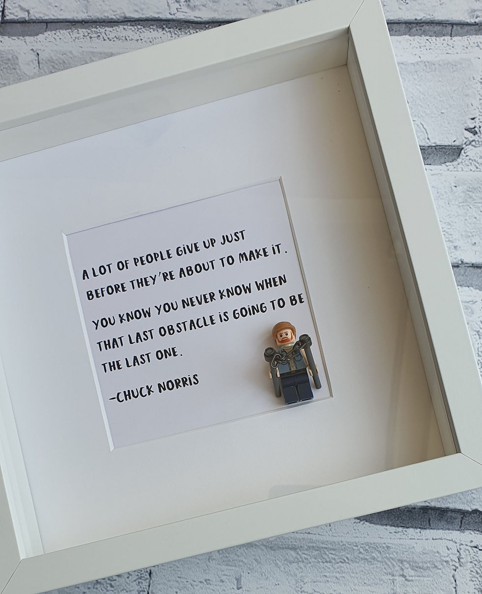Chuck Norris Minifigure Frame