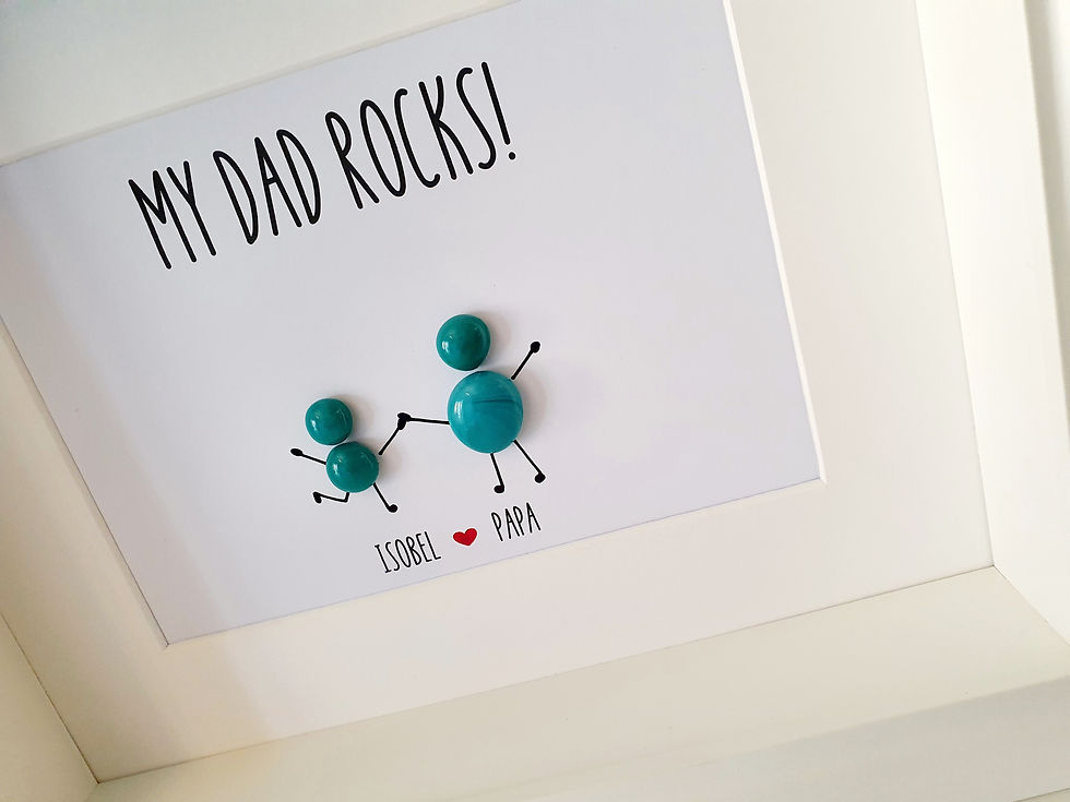 Thumbnail: Daddy Dad Pebble Frame