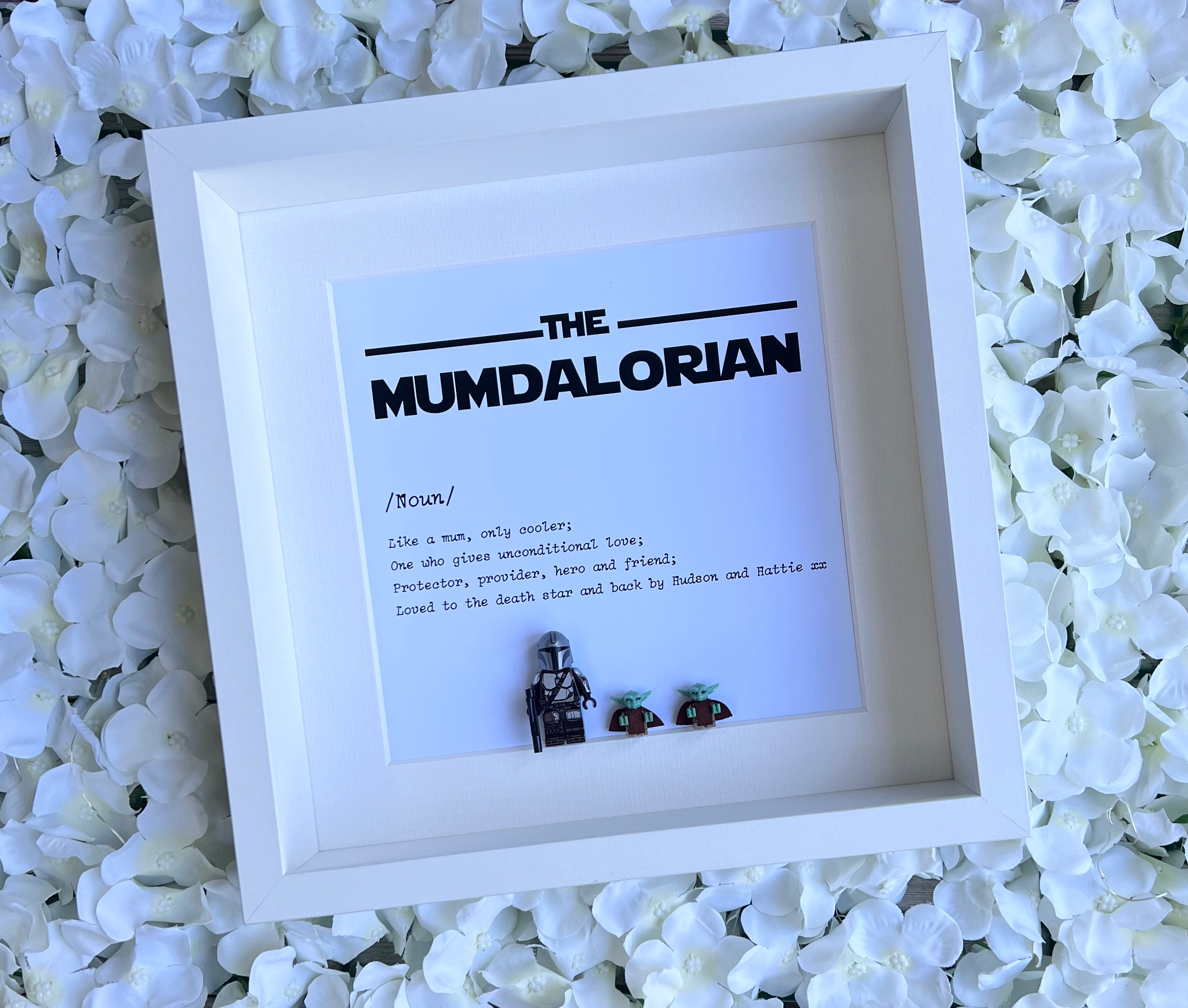 The Mumdalorian Star Wars Minifigure Frame