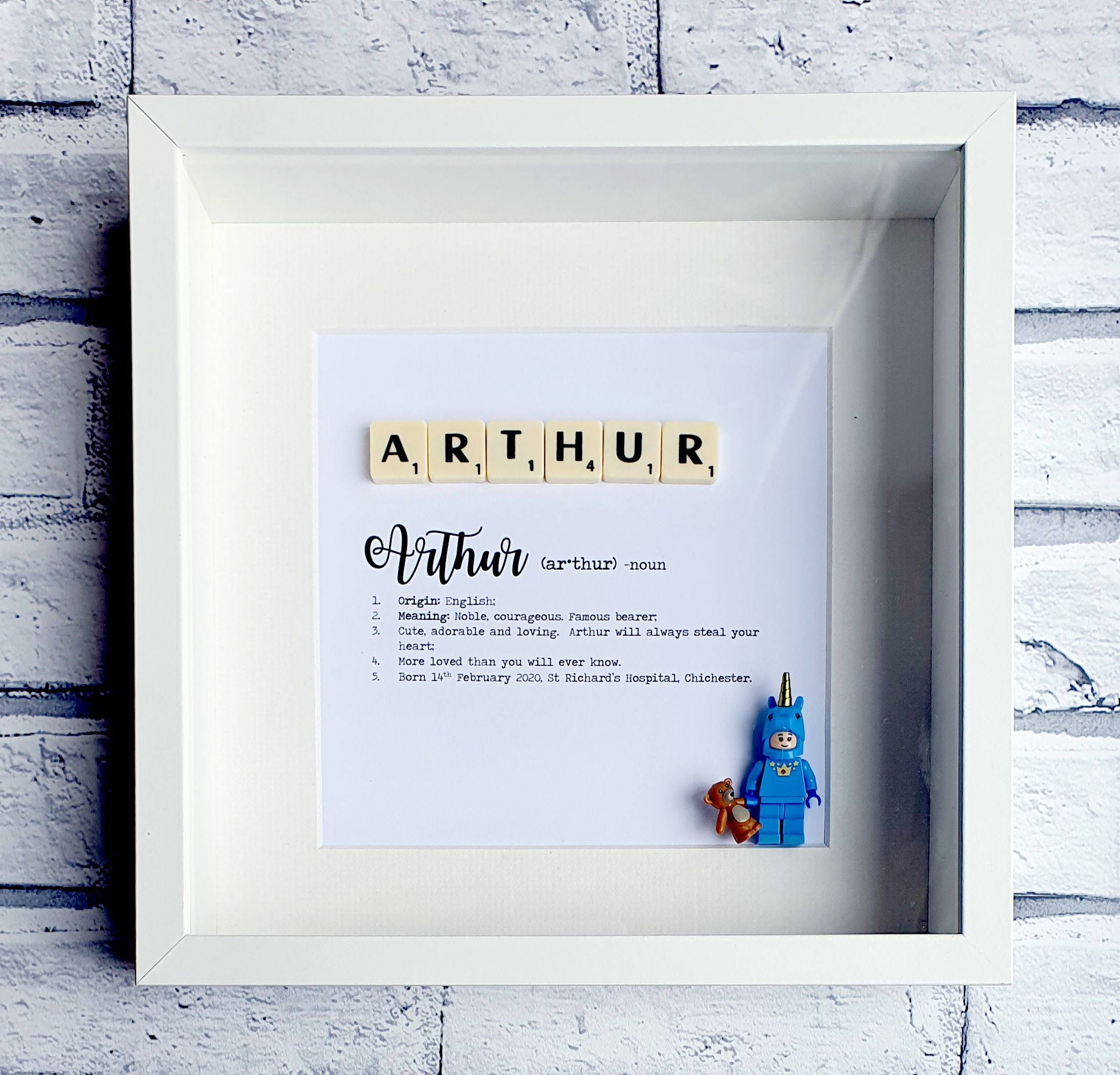Baby Name Definition Minifigure Frame