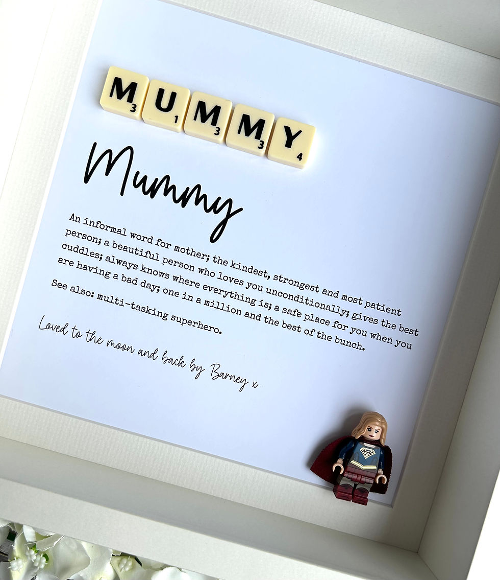 Thumbnail: Mummy Definition Scrabble Minifigure Frame