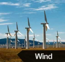 Wind & Turbine Power Generating Station
