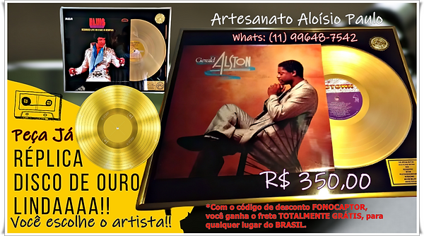 Réplicas Disco de Ouro Thmbnail Aloísio
