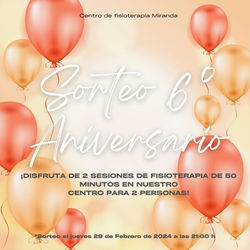 Sorteo 2 sesiones de fisioterapia de 50 minutos en Centro de Fisioterapia Miranda