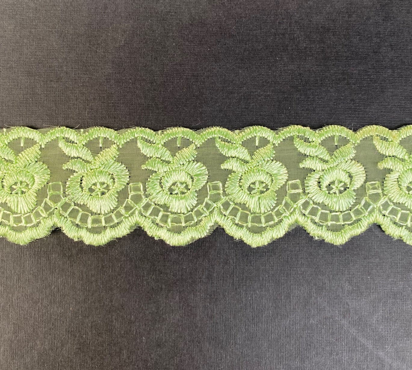 NYLON KANT 40 MM LIME GROEN