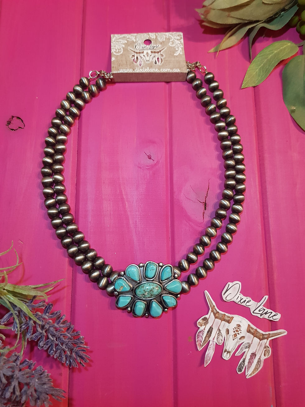 Turquoise Navajo Pearl Necklace