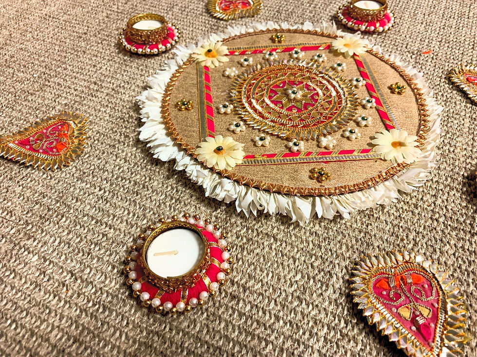 Thumbnail: Gota Patti Rangoli Set