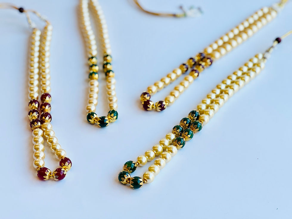 Thumbnail: Pearl Baraati Maala - Set of 25