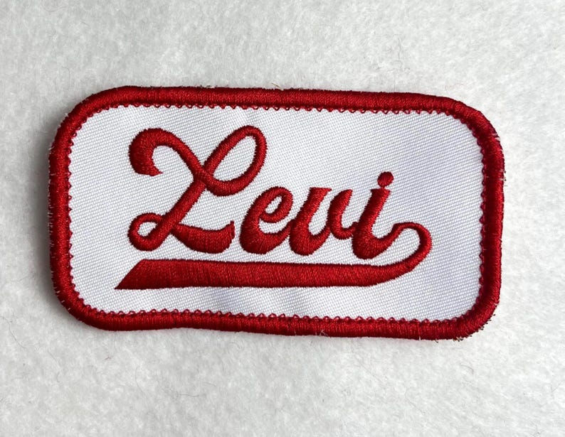 Thumbnail: Custom Embroidered Vintage Name Patches