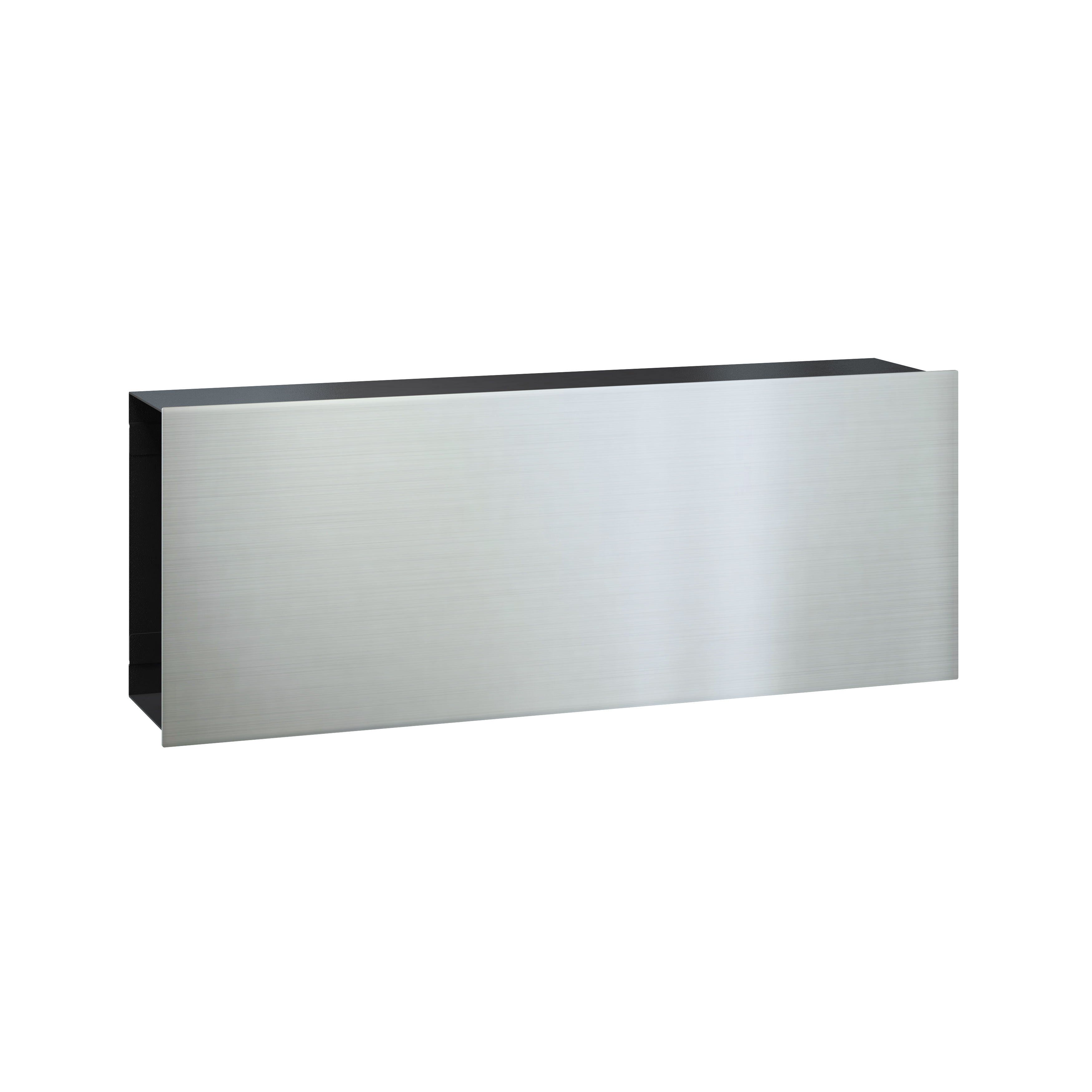 Zeitungsfach Flat Wide - Front Edelstahl V4A