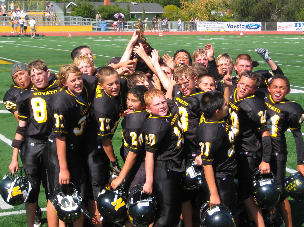 Novato Football Team Celebration