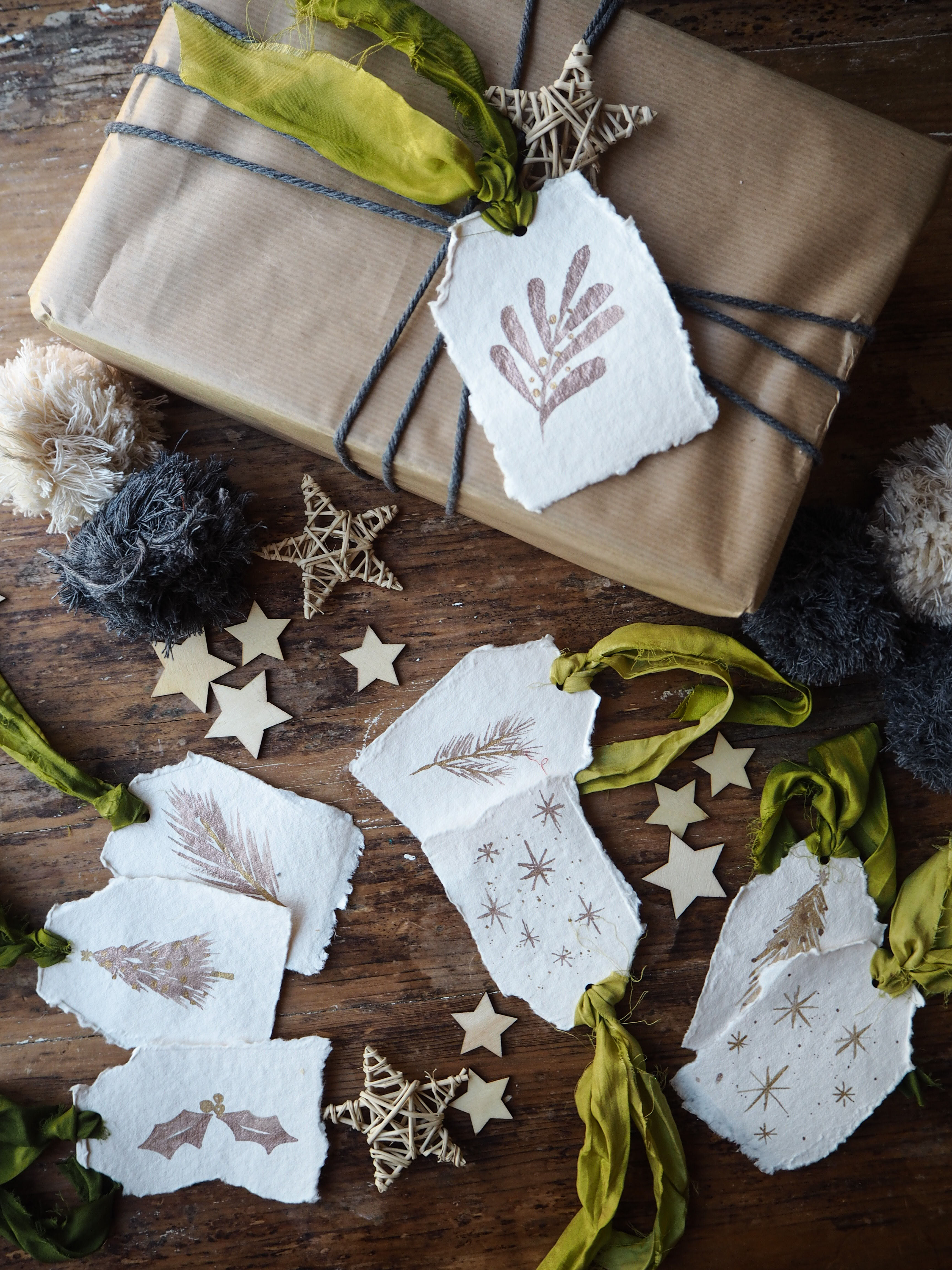 Green Luxury Handmade Gift Tags