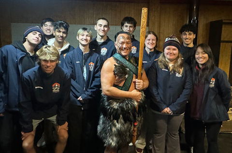 Māori welcome with WanaHaka at Pinewood Lodge