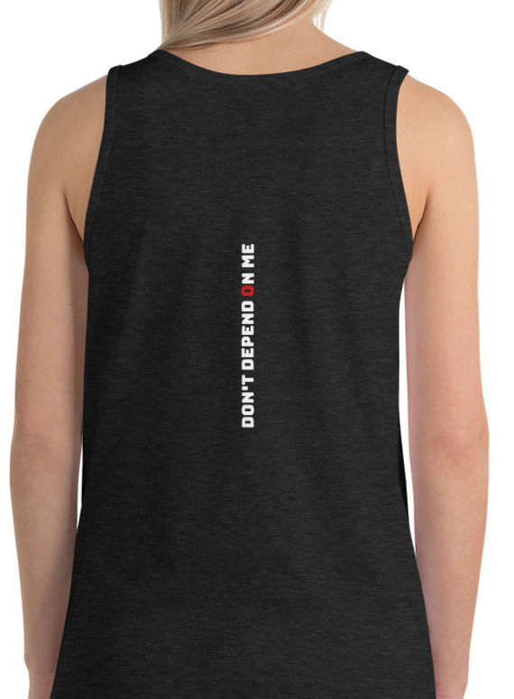 Thumbnail: Don't Depend On Me Black Tank back