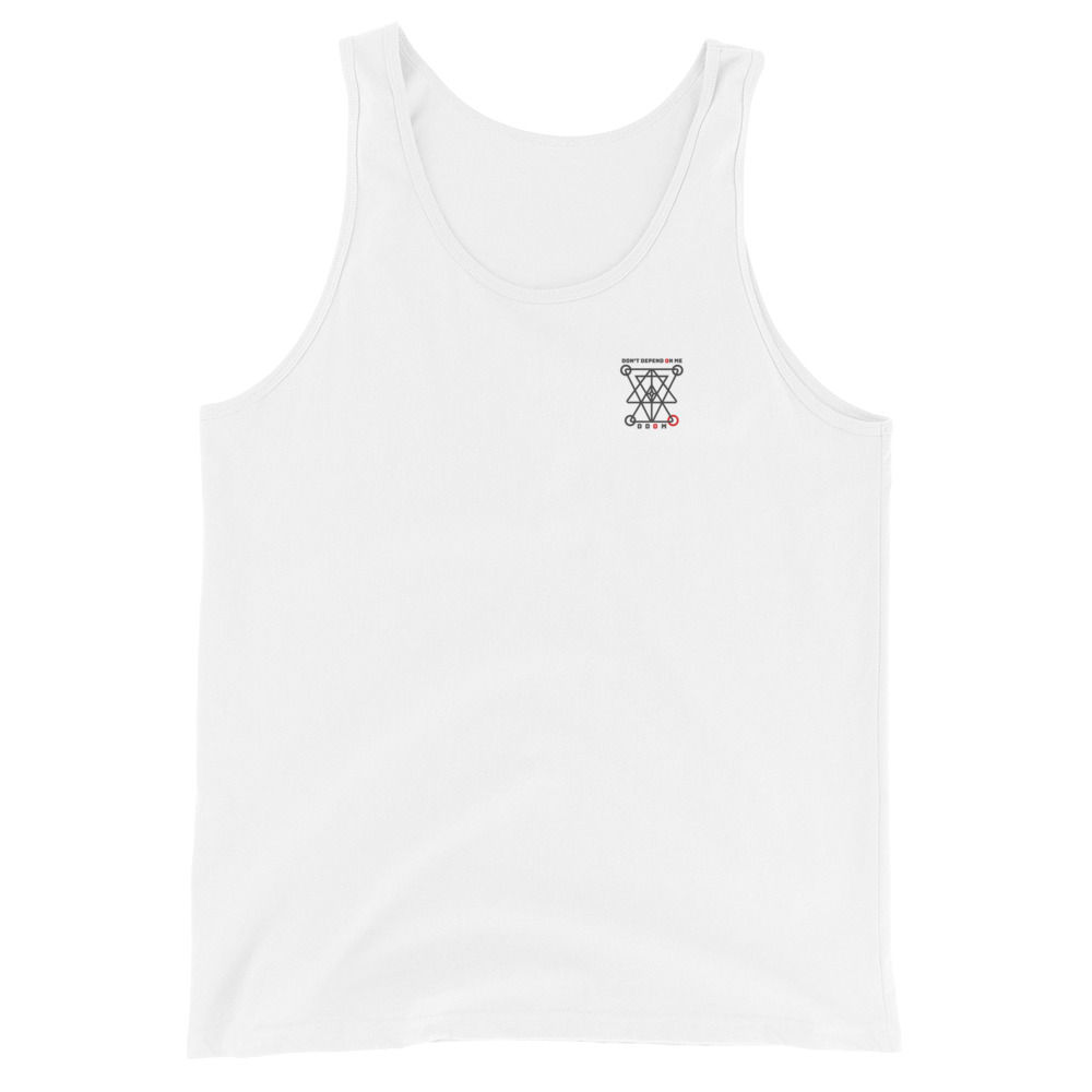 Don't Depend On Me White Tank front
