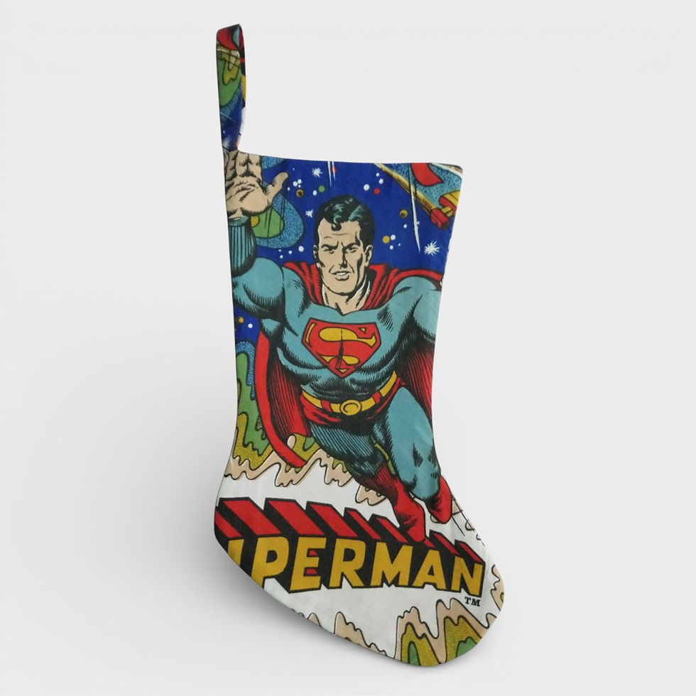 Thumbnail: Vintage Superman Christmas Stocking