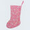 Thumbnail: Vintage 60's pink floral Christmas Stocking