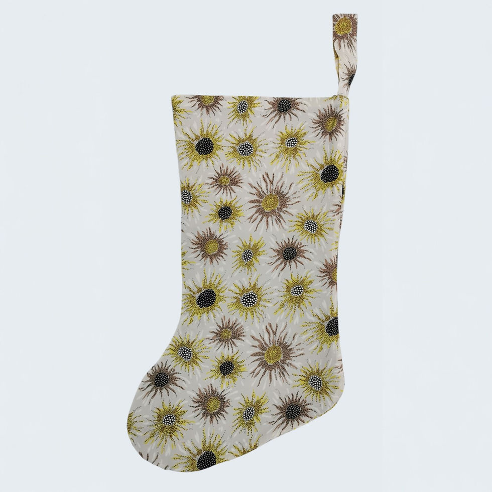 Vintage 50's Sun Design Christmas Stocking