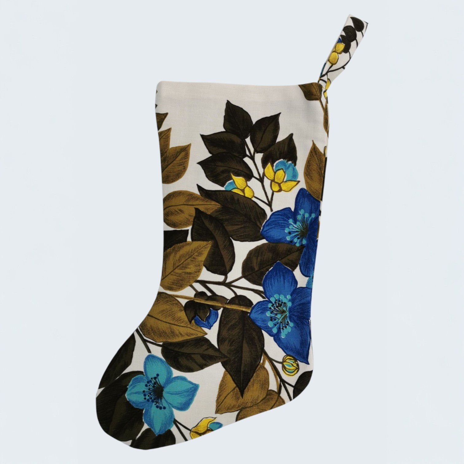 Vintage 50's Floral Christmas Stocking