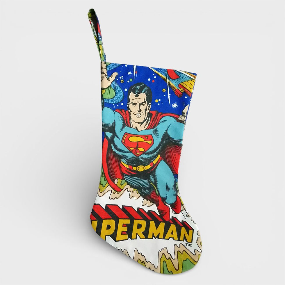 Thumbnail: Vintage Superman Christmas Stocking