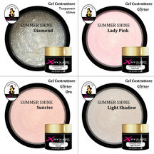 💅 Gel Costruttore Glitterato SUMMER SHINE: Brillantezza Professionale per la Ricostruzione Unghie