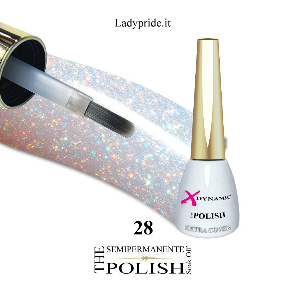 The Polish - Colore Semipermanente - Smalto Semipermanente - passione unghie - Bianco latte - glitter