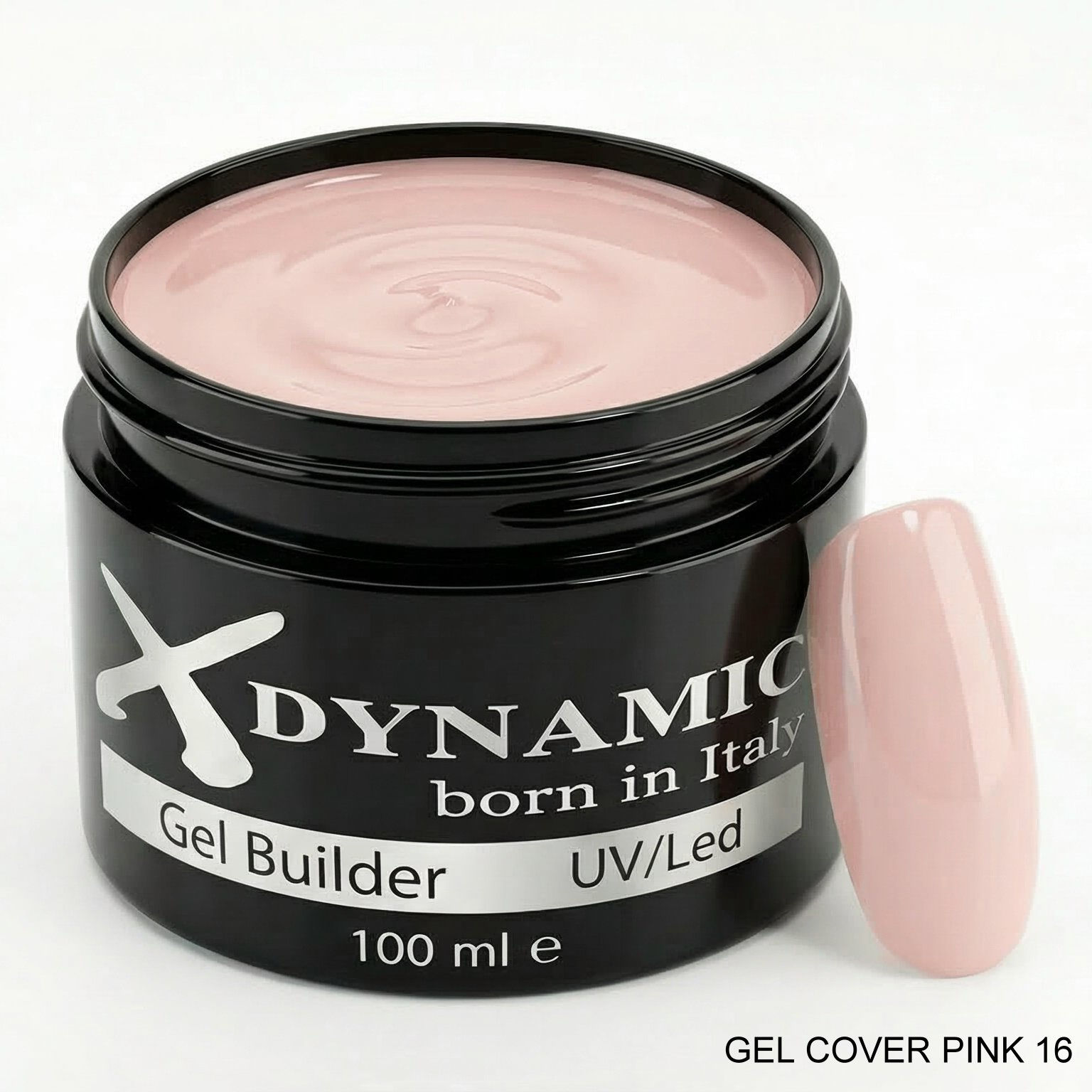 Gel Cover Pink n.16, Gel costruttore per ricostruzione unghie ad media densità, autolivellanti, non brucia | X-Dynamic