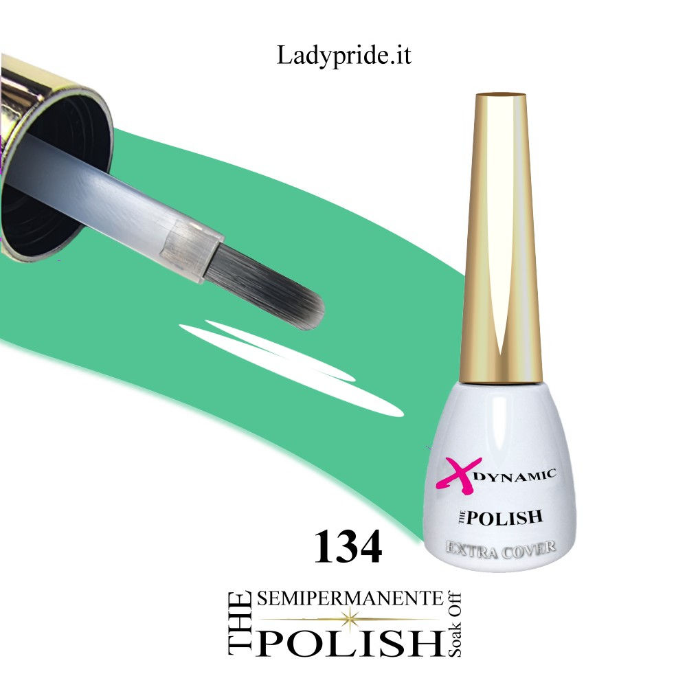 The Polish, Colore Smalto Semipermanente, 134, Verde, Menta, passione unghie