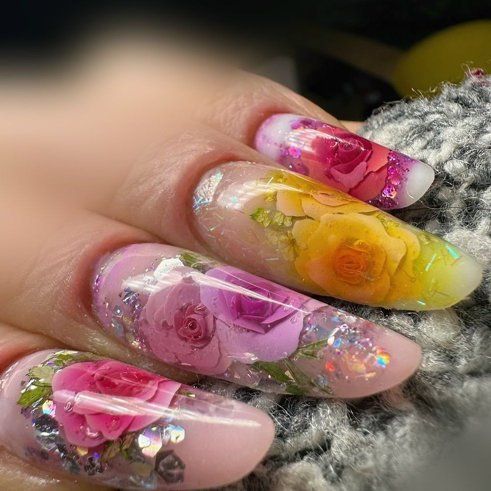 Miniatura: Corso Nail Art avanzato per ricostruzione unghie, fiori e rose IN 3D con effetto sottovetro. Acrygel Flowers