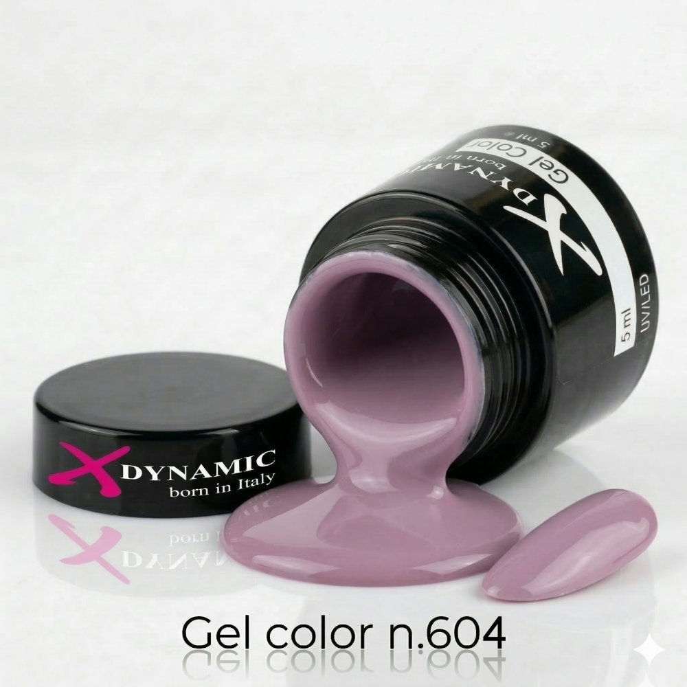 Gel color, Color Lilac, ad alta pigmentazione "Coprenti" per ricostruzione unghie, X-Dynamic