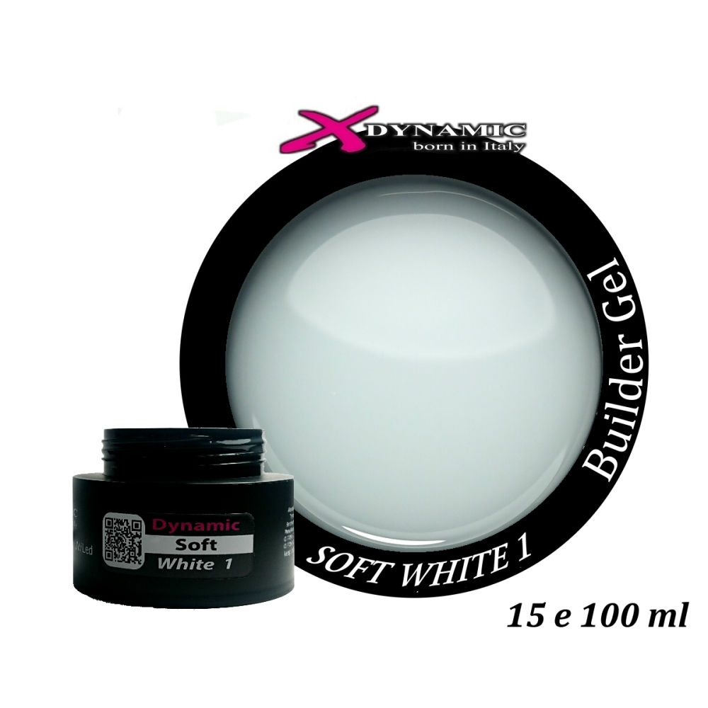 Soft White 1-2-3 Gel costruttore bianco lattiginoso in 3 diverse gradazioni di copertura - Ricostruzione unghie