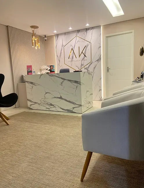 Recepção da Clinica AK Odontologia e Face.