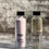 Thumbnail: A studio set of 2 clear glass bottles, one with a natural clear liquid, the other with pink powder.
