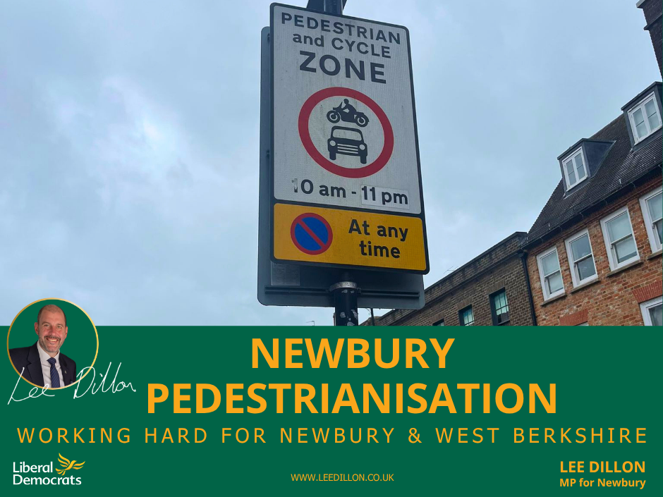 Newbury Pedestrianisation Sign