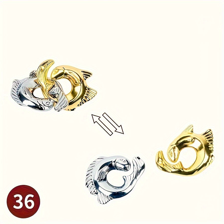 Thumbnail: A classic intellectual metal puzzle toy, a difficult educational game toy for Ch