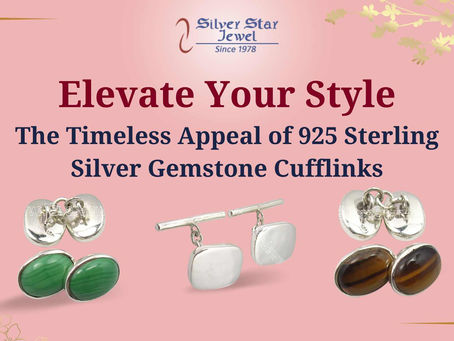 Elevate Your Style: The Timeless Appeal of 925 Sterling Silver Gemstone Cufflinks