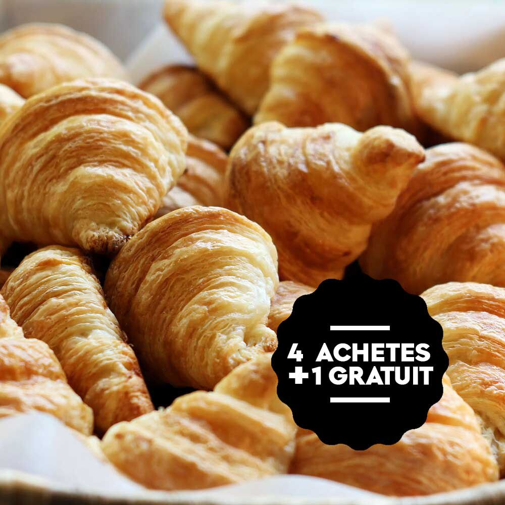 4 Croissants + 1 gratuit
