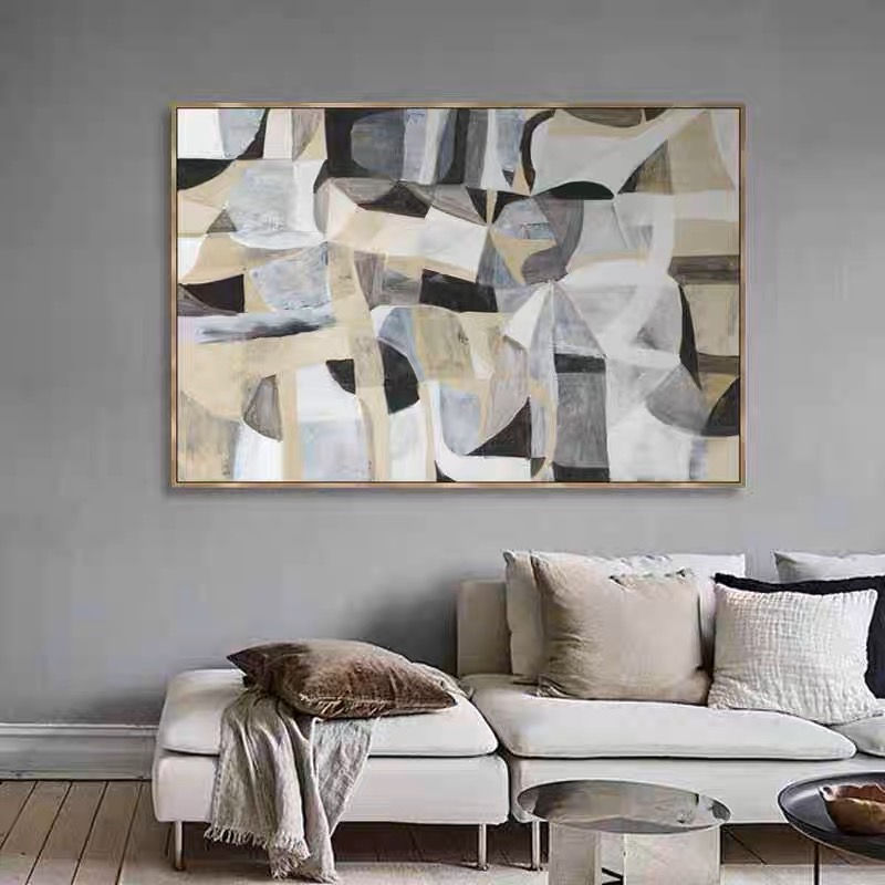 Large Hand Painted Canvas Art