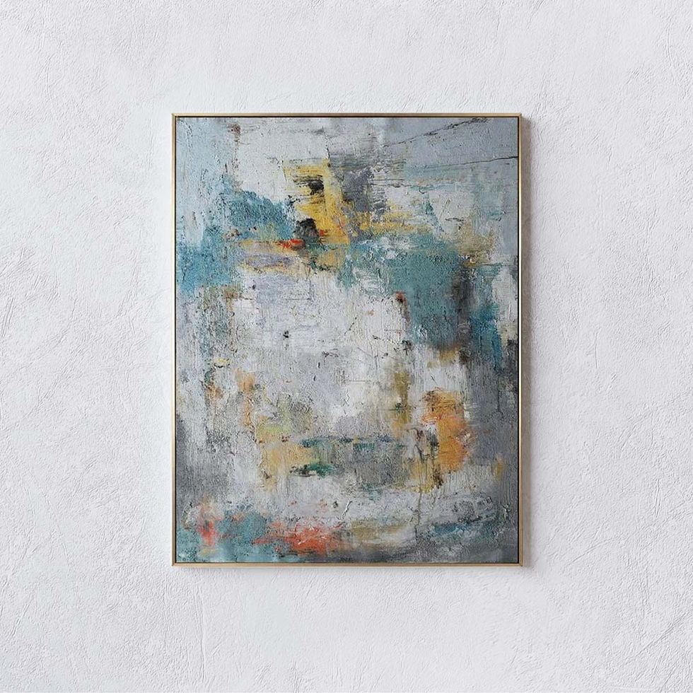 Modern Fully Hand Painted Abstract
