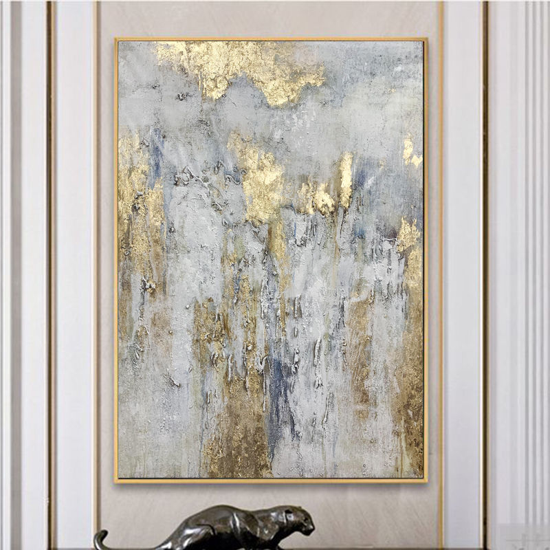 Luxury Hand Painted Gold Wall Decor