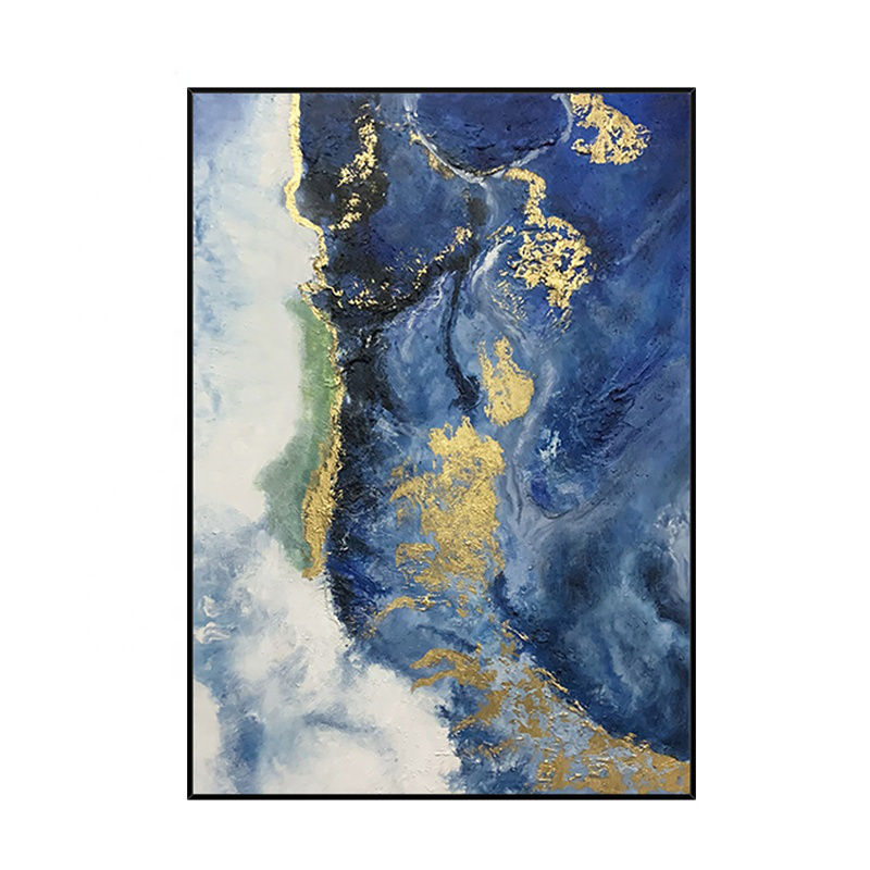 Luxury Hand Painted Gold Leaf Wall Art